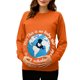 thumbnail image 2 of RKSTN Women's Maternity Crewneck Sweatshirts Plus Size Pregnancy Graphic Print Long Sleeve T Shirts Pullover Hoodless Sweatshirts Tops Womens Casual Oversized Round Neck Comfy Funny Printed Shirts, 2 of 7