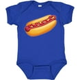 thumbnail image 3 of Inktastic Hot Dog Illustration with Mustard Onions and Ketchup Boys or Girls Baby Bodysuit, 3 of 5