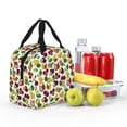 thumbnail image 4 of Pofeuu Colorful Fruits Print Lunch Bag Lunch Box Large Capacity Insulated Lunch Bag for Adult, Leakproof Reusable Lunch Tote Bags for Work, 4 of 5