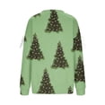 thumbnail image 5 of Women's Christmas Oversized Sweatshirt - Bow Accent Snowflake Star Pocket Hoodie, Festive Drawstring Pullover for Holiday Parties/Daily Wear, 5 of 6