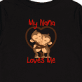 thumbnail image 4 of Inktastic My Nana Loves Me Monkey Boys or Girls Long Sleeve Toddler T-Shirt, 4 of 5