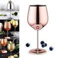 thumbnail image 2 of Gobelet en Acier Inoxydable Verre à Vin Rouge Résistant aux Chutes Type Tambour Plaqué Cuivre Vin, 2 of 3