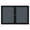 Silver, variant on 36 in. x 60 in. 2-Door Ovation Gray Fabric Tackboard - Black