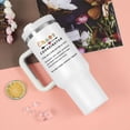 thumbnail image 2 of Chaos Coordinator Gift for Teacher Appreciation Boss Lady Manager Coworker Mom, 40 oz Chaos Coordinator Tumbler with Handle, White, 2 of 6