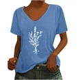 thumbnail image 1 of Camiseta sin mangas con cuello en V y estampado informal elegante para mujer OAVQHLG3B Store  lin121212, 1 of 5