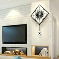 thumbnail image 2 of Becaristey Glass Minimalist Decorative Wall Clock Easy To Read Multiple Functions Durable Construction Silent, 2 of 6