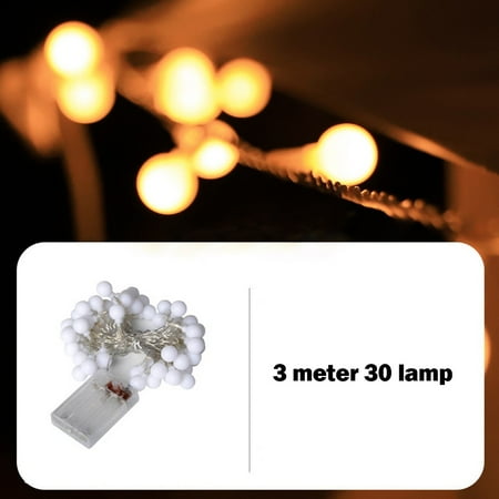 

1-10M LED Light Strips 10-80 Round Bulbs Warm Lighting Camping Tent String Light