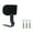 Black, variant on Electric Bicycle Backrest Cushion Rack Metal Support Universal Size for E Bike Rear Passenger Seat