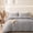 British Grey, variant on 100% Washed Cotton Duvet Cover King Size Soft Breathable Durable Bedding with Zipper Closure & 8Corner Ties- 3 Pieces Plain Simple Duvet Cover Set,2 Pillow Shams,1 Duvet Cover(104"x90")