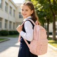 thumbnail image 2 of Weebloom Large School Backpack For Kids Girls Cute Heart Print Daily Large Capacity Backpack Bookbag Middle High School College Pink, 2 of 6