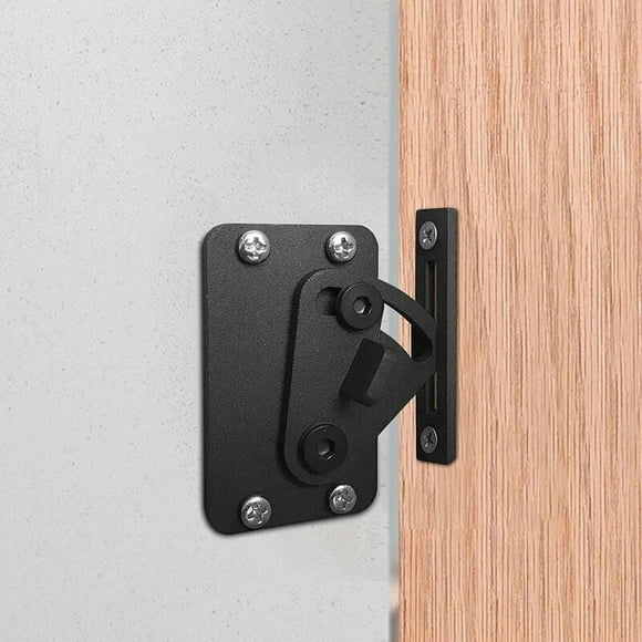 Stainless Steel Black Locks for Doors and Latches for Sliding Barn Door -- Stainless Steel Lock for Sliding Barn Wood Door