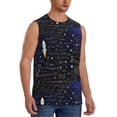 thumbnail image 2 of Bingfone Physical Formulas Pattern Men's Tank Tops Workout Sleeveless Tee Shirts Running Beach Tanks for Men-X-Large, 2 of 8