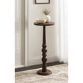 thumbnail image 2 of Kate and Laurel Wegner Traditional Wooden Round Drink Table, 12 x 12 x 30, Brown, Elegant and Durable Mango Wood Pedestal Table for Use as Indoor Plant Stand or Useful Living Room Decor, 2 of 8