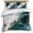 Aque, variant on 3 Piece Marble Red Duvet Cover Set California King,Microfiber Comforter/Quilt Cover with Corner Ties and 2 Pillowcases,Modern Abstract Gold White Brick Stone Motif Soft Bedding with Zipper Closure