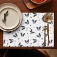 thumbnail image 5 of French Bulldog Summer Placemats Table Placemats Set Of 4-Linen Kitchen Washable Placemats Table Mats 11.8"x17.7"Non-Slip Heat Resistant, 5 of 6