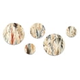 thumbnail image 3 of Designart "Dreamy Driftwood In The Tropics I" Floral Round Wall Art Set Of 5 - Green Tropical For Bedroom Wall Art Set, 3 of 6