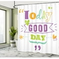thumbnail image 5 of Ambesonne Saying Shower Curtain, Today is a Day, 69"Wx84"L, Multicolor, 5 of 5