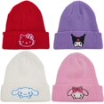 thumbnail image 2 of Sanrio-gorro de punto de Hello Kitty para mujer, gorro de lana cálido para adultos, Cinnamoroll, My Melody, regalos de cumpleaños, Invierno LIUWENJING unisex, 2 of 2