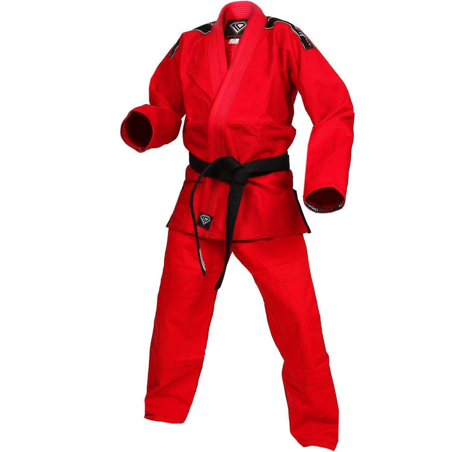 BJJ Kimono and Pants For Jiu Jitsu KO Sports Gear's Red Kids Gi 