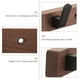 thumbnail image 5 of Gancho para ropa de madera para montaje en pared, perchero de 4 ganchos, moderno, 5 of 8