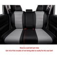 thumbnail image 3 of EKR Custom Fit CRV Car Seat Cover for 2023-2026 Honda CR-V EX, EX-L, LX & 2023-2025 Sport, Sport Touring & 2023-2026 CRV Hybrid Sport, Sport Touring, Sport-L-Waterproof faux Leather(m456 Black/Gray), 3 of 7