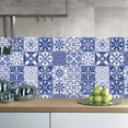 thumbnail image 3 of Gwong Decoración hogareña Pegatinas de tejas de PVC de estilo mediterráneo a prueba de humedad Decoración del hogar de la cocina Gwong 91766, 3 of 7