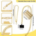 thumbnail image 4 of Cartera con correa para teléfono XANGNIER, ajustable, antirrobo, dorada, 4 of 7