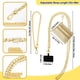 thumbnail image 4 of Cartera con correa para teléfono XANGNIER, ajustable, antirrobo, dorada, 4 of 7