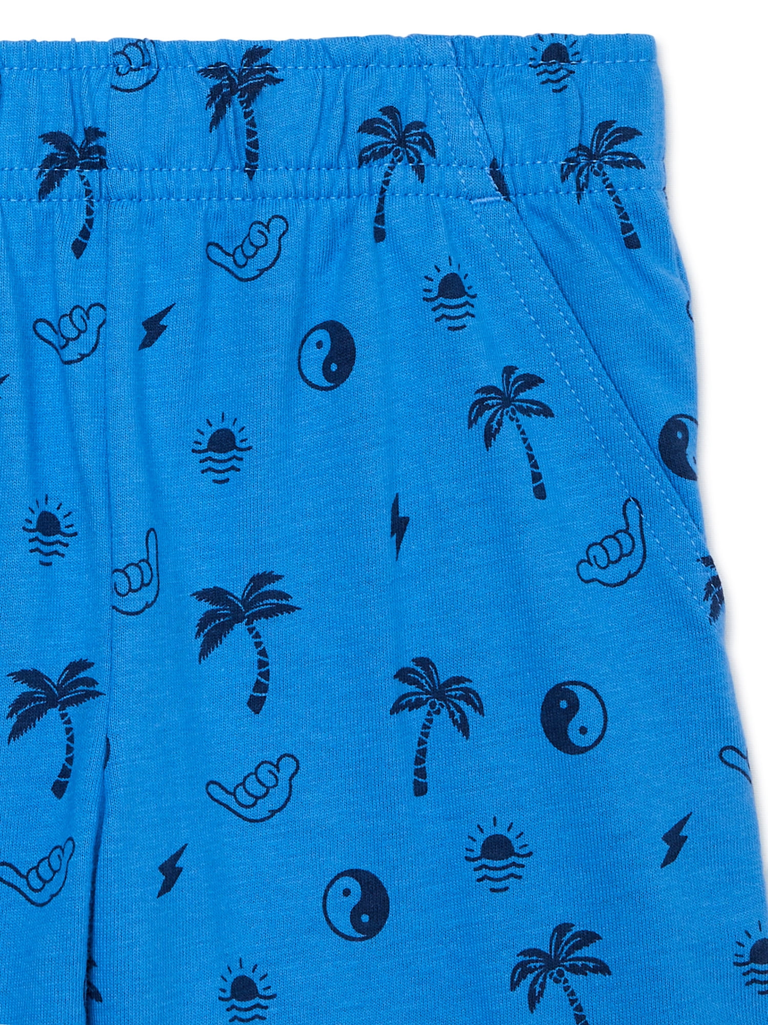 Garanimals Toddler Boy Print Jersey Shorts with Pockets, Sizes 18M-5T