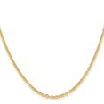 thumbnail image 2 of Stainless Steel Cable Chain Styles Necklace Chisel Polished Yellow IP-plated 2.3 mm 24 inch, 2 of 4