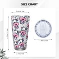 thumbnail image 4 of Gaeub Baby Cow Print 20-Ounce Stainless Steel Car Cup,Tumblers Cups with Lids and Straw,Coffee Cups for Adults Kids Home Car Office School Travel Party-Straw Two-piece Set, 4 of 8