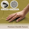 thumbnail image 6 of ODIKA 4'x6' Olive Green Hexagonal Geometric Washable Area Rug Modern Honeycomb Tessellation With Diamond Star Motifs Pet Friendly, Non-Shedding for Bedroom, Reading Nook, 6 of 7