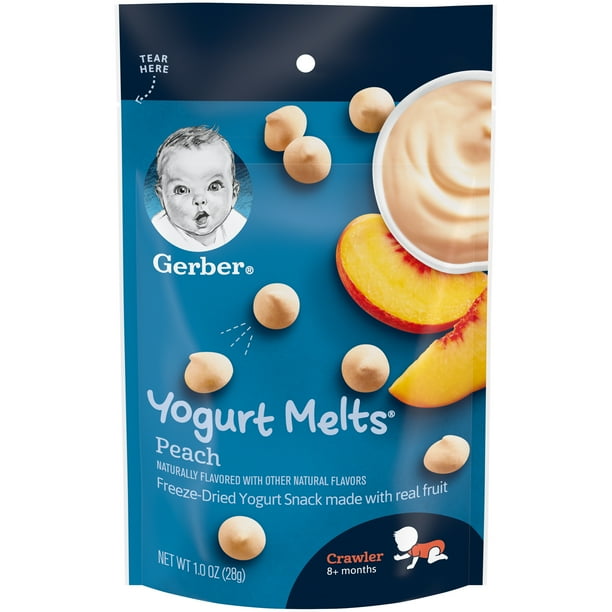 Gerber Yogurt Melts, Peach, 1 oz.