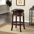 thumbnail image 3 of Boraam Hamilton Bar Height Backless Swivel Wood Barstool - Cappuccino Finish, 3 of 4