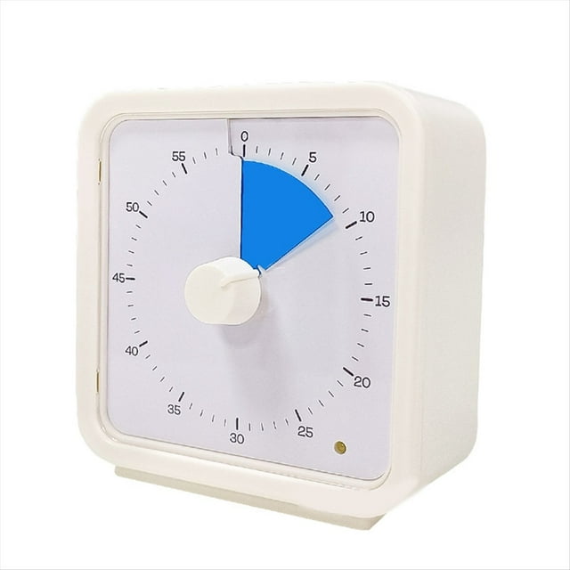 Temporizador Visual de 60 Minutos para NiñOs, Herramienta de GestióN del Tiempo, Temporizador de Aula de Estudio, Temporizador Pomodoro con Funcionamiento Silencioso Azul