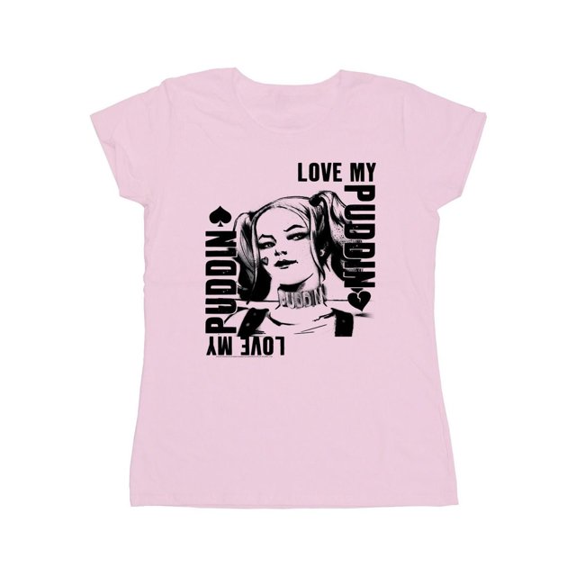 DC Comics T-Shirt en Coton pour Femmes Suicide Squad Harley Love Puddin