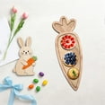 thumbnail image 5 of Luoshdecor Easter Carrot Shaped Serving Tray, Rustic Wooden Food Dish Plate Snack Dessert Board Tray for Party Cheese Fruit Food, 5 of 6