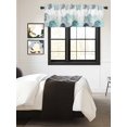 thumbnail image 5 of Kitchen Valances for Window, Summer Ocean Conch Coral Turquoise Light Filtering Rod Pocket Valance Curtain, Cute Starfish Seagrass &nbsp;Short Curtains Window Topper for Bedroom Living Room 42x18in, 5 of 9