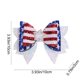thumbnail image 3 of CaiYueKe Patriotic Glitter Bows, Red White Blue American Flag Bow Decorations, 4th of July Independence Day Party Table Decor, DIY Craft Bows, Holiday Decoration Bows, Patriotic Centerpiece Bows, 3 of 7