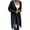 Black, variant on XEGLSBU Women Sweaters Cardigan Loose Fit Knit Cardigan Sweater Outerwear Soft Comfortable Open Front Long Sleeve Pocket Coat Fall Winter Fashion Red Size L