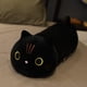 thumbnail image 1 of 25-100cm giant cute soft cat plush sleep pillow cushion kawaii white black brown cat soft plush toys kids children giftblack open eyes80cm Deng Xun unisex, 1 of 2