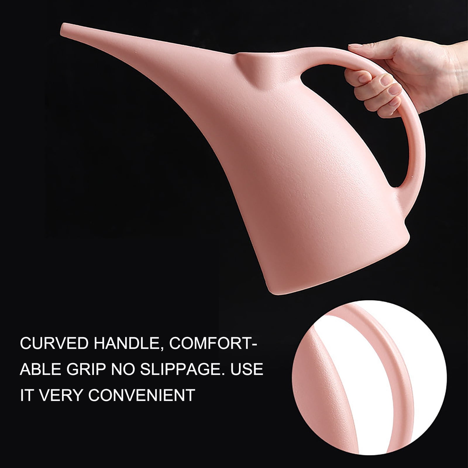 WZXPWT 68 Oz Flower Watering Kettle, Long Spout Plastic Watering Can, Large Capacity Plant Watering Jug, Gentle Stream and Shower Mode Garden Watering Equipment