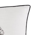 thumbnail image 2 of 16 x 16 Accent Pillow with Football Helmet Print, Set of 4, Gray and White- Saltoro Sherpi, 2 of 4