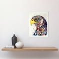 thumbnail image 2 of Bald Eagle Bird Folk Art Multicoloured Pattern Illustration Unframed Wall Art Print Poster Home Decor Premium, 2 of 4