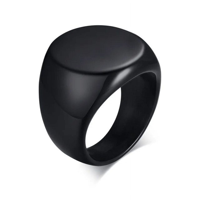 Anillo cuadrado Punk para hombre, joyería de acero inoxidable 316L, anillos personalizados, Color negro, dorado y plateado, accesorios de joyería impermeables, regalos
