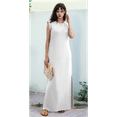 thumbnail image 5 of 2025 Women Summer Round Neck Casual Loose Split Wrinkle-Free Long Maxi Vacation Dress with Pockets, 5 of 9