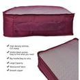 thumbnail image 4 of Vercord 7 Set Travel Packing Organizers Cubes Luggage Suitcase Organizer Bags Clothes Underwear Cube Shoe Pouch Pack Burgundy, 4 of 5
