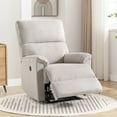 thumbnail image 5 of Bonzy Home Vintage Style Electric Recliner Chair with USB Port For Living Room and Bedroom, White, 5 of 9