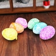 thumbnail image 6 of MOQLOM Easter Foam Eggs, 6pcs Colorful Easter Eggs Pendant for Spring, Easter Eggs Decor for Tree Hanging Ornaments Party Home Decorations Egg Hunt, 2.36×1.57In, 6 of 9