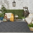 thumbnail image 5 of Nourison Versatile Indoor/Outdoor Charcoal/Black 8' x 10' Area Rug, (8x10), 5 of 10